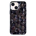 For iPhone 13 Electroplating Honeycomb Edged TPU Phone Case(Black) - 1