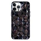For iPhone 12 Pro Max Electroplating Honeycomb Edged TPU Phone Case(Black) - 1