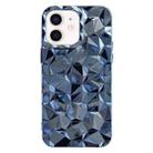 For iPhone 11 Electroplating Honeycomb Edged TPU Phone Case(Blue) - 1