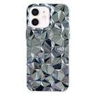 For iPhone 11 Electroplating Honeycomb Edged TPU Phone Case(Silver) - 1