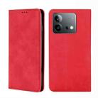 For vivo iQOO Neo 8 5G / 8 Pro 5G Skin Feel Magnetic Leather Phone Case(Red) - 1