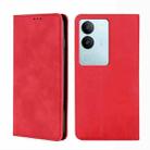 For vivo S17 5G / S17 Pro 5G Skin Feel Magnetic Leather Phone Case(Red) - 1