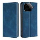 For vivo iQOO Z9 Turbo Skin Feel Magnetic Leather Phone Case(Blue) - 1