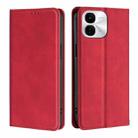 For vivo iQOO Z9x 5G Skin Feel Magnetic Leather Phone Case(Red) - 1