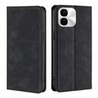 For vivo iQOO Z9x 5G Skin Feel Magnetic Leather Phone Case(Black) - 1