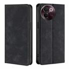 For vivo V30e 5G Global Skin Feel Magnetic Leather Phone Case(Black) - 1