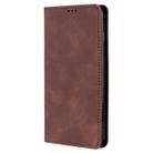 For vivo X200 Pro 5G Skin Feel Magnetic Leather Phone Case(Dark Brown) - 2