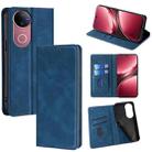 For vivo V50 5G Skin Feel Magnetic Leather Phone Case(Blue) - 1
