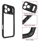 For iPhone 17 Pro Max Frosted TPU + Transparent PC Phone Case(Black) - 3