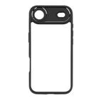 For iPhone 17 Air Frosted TPU + Transparent PC Phone Case(Black) - 2