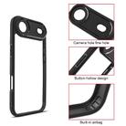 For iPhone 17 Air Frosted TPU + Transparent PC Phone Case(Black) - 3