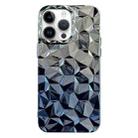 For iPhone 13 Pro Electroplating Honeycomb Edged TPU Gradient Phone Case(Blue) - 1