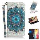 For Xiaomi Mi Note 10 Lite 3D Painted Pattern Magnetic Attraction Horizontal Flip Leather Case with Holder & Card Slot & Wallet & Lanyard(Peacock Wreath) - 1