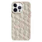 For iPhone 14 Pro Honeycomb Edged TPU Phone Case(White) - 1