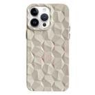 For iPhone 14 Pro Max Honeycomb Edged TPU Phone Case(White) - 1