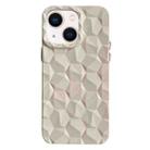For iPhone 13 Honeycomb Edged TPU Phone Case(White) - 1