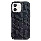 For iPhone 12 Honeycomb Edged TPU Phone Case(Black) - 1