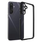 For Samsung Galaxy M16 5G Frosted TPU + Transparent PC Phone Case(Black) - 1