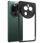 For OPPO Find X6 Pro Frosted TPU + Transparent PC Phone Case(Black) - 1