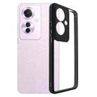 For OPPO Reno11 F / F25 Pro 5G Frosted TPU + Transparent PC Phone Case(Black) - 1