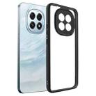 For OPPO F29 5G Frosted TPU + Transparent PC Phone Case(Black) - 1