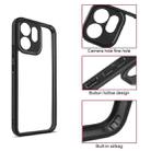 For OPPO Reno14 F 5G Global Frosted TPU + Transparent PC Phone Case(Black) - 3