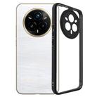 For Realme 14 Pro+ Frosted TPU + Transparent PC Phone Case(Black) - 1