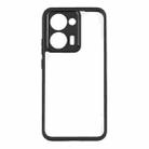 For Realme P3 Ultra Frosted TPU + Transparent PC Phone Case(Black) - 2