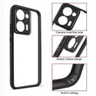 For Realme P3 Ultra Frosted TPU + Transparent PC Phone Case(Black) - 3