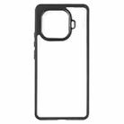 For vivo iQOO Z9 Turbo Frosted TPU + Transparent PC Phone Case(Black) - 2