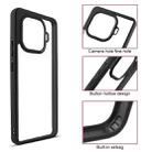 For vivo iQOO Z9 Turbo Frosted TPU + Transparent PC Phone Case(Black) - 3