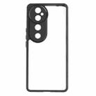 For vivo S19 Pro Frosted TPU + Transparent PC Phone Case(Black) - 2