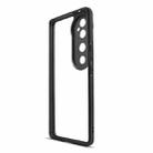 For vivo S19 Pro Frosted TPU + Transparent PC Phone Case(Black) - 3