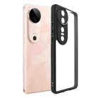 For vivo S19 Frosted TPU + Transparent PC Phone Case(Black) - 1