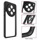 For vivo X200 Frosted TPU + Transparent PC Phone Case(Black) - 3