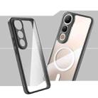 For vivo V50 Lite 5G Frosted TPU + Transparent PC Phone Case(Black) - 2