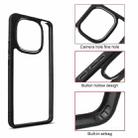 For vivo iQOO Z10 Turbo Frosted TPU + Transparent PC Phone Case(Black) - 3