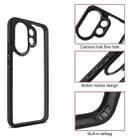 For vivo S30 Frosted TPU + Transparent PC Phone Case(Black) - 3