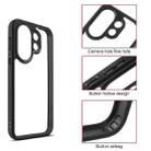 For vivo S30 Pro mini Frosted TPU + Transparent PC Phone Case(Black) - 3