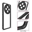 For vivo Y300 Pro Frosted TPU + Transparent PC Phone Case(Black) - 3