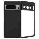 For Google Pixel 8 Pro Frosted TPU + Transparent PC Phone Case(Black) - 1