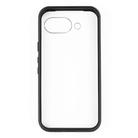 For Google Pixel 9a Frosted TPU + Transparent PC Phone Case(Black) - 2