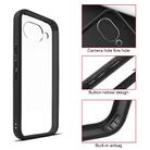 For Google Pixel 9a Frosted TPU + Transparent PC Phone Case(Black) - 3