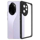 For Honor 100 Pro Frosted TPU + Transparent PC Phone Case(Black) - 1