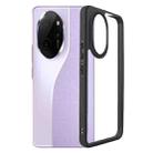 For Honor 200 Frosted TPU + Transparent PC Phone Case(Black) - 1