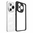 For Honor Power Frosted TPU + Transparent PC Phone Case(Black) - 1