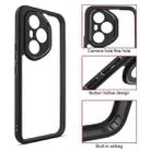For Honor 400 Pro Global 160.8mm Frosted TPU + Transparent PC Phone Case(Black) - 3