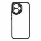 For Honor 400 Global 156.5mm Frosted TPU + Transparent PC Phone Case(Black) - 2