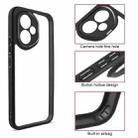 For Honor 400 Global 156.5mm Frosted TPU + Transparent PC Phone Case(Black) - 3