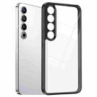 For Meizu 20 Pro Frosted TPU + Transparent PC Phone Case(Black) - 1